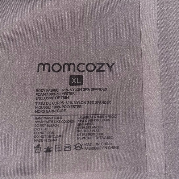 MomCozy Gray Nursing Bra size XL Like New - Picture 8 of 9